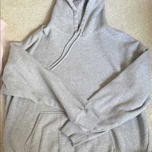 Brandy Melville Light Gray Hoodie, OS